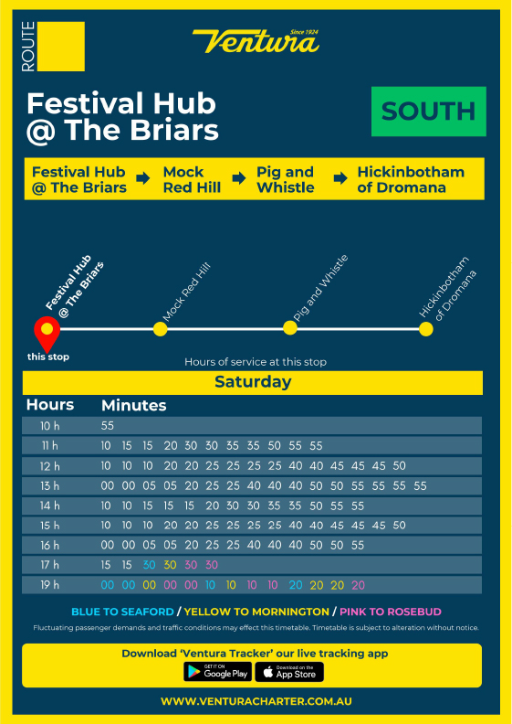 South Shuttle from The Festival Hub
